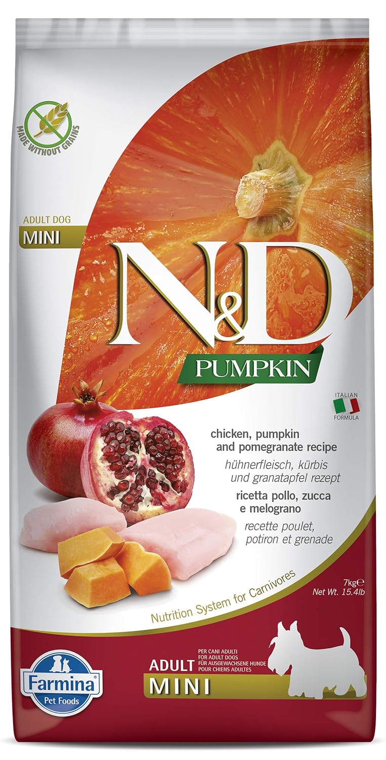 N&D Mini Adult Chicken, Pomegranate & Pumpkin 7kg