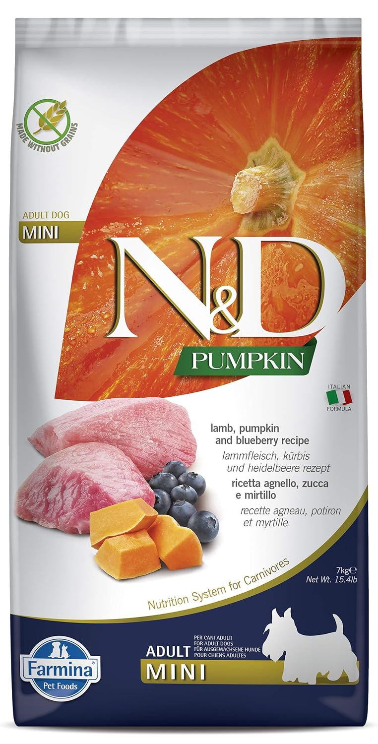 N&D Mini Adult  Lamb, Blueberry & Pumpkin7kg