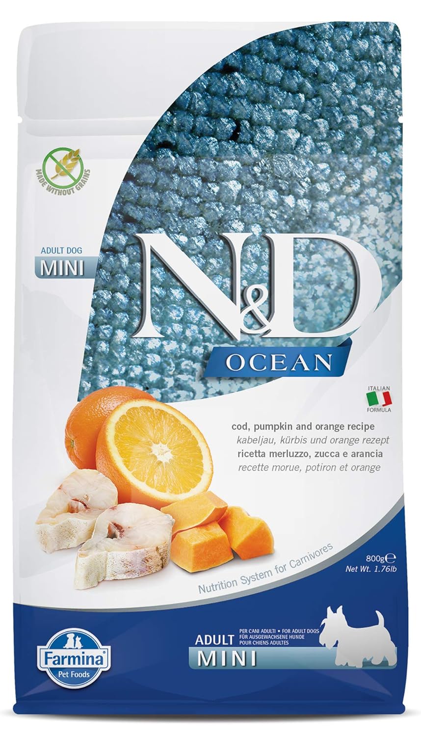 N&D Mini Adult Ocean Codfish & Orange 0.8kg 