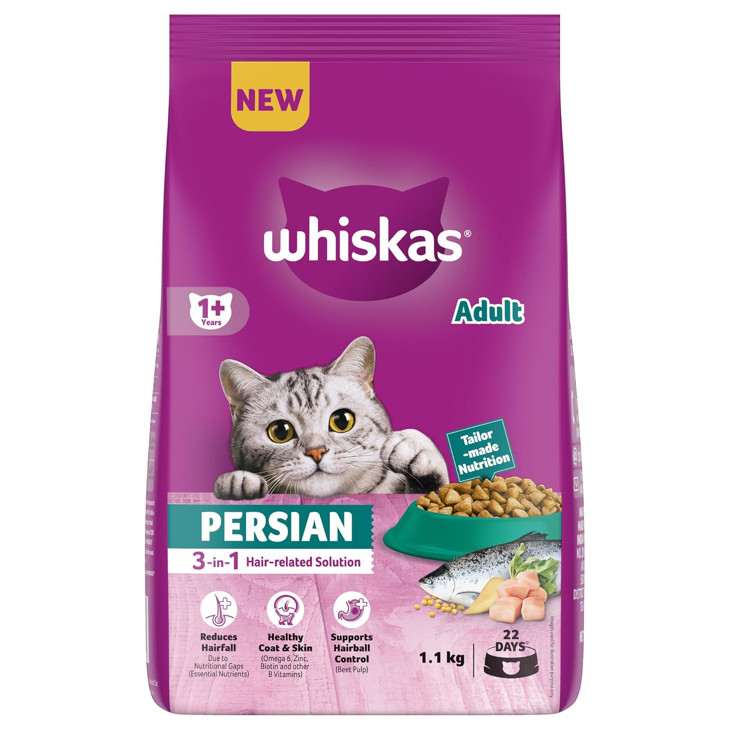 Whiskas Persian Adult  1.1kg, 